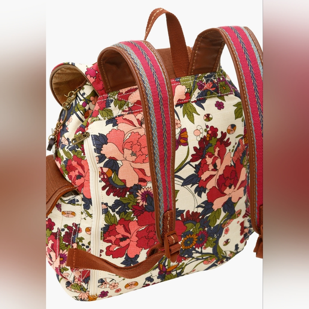 Sakroots Floral Backpack with Laptop Compartment